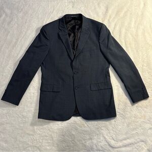 NAUTICA mens Gray patterned two button sport coat suit jacket blazer‎ 44 L